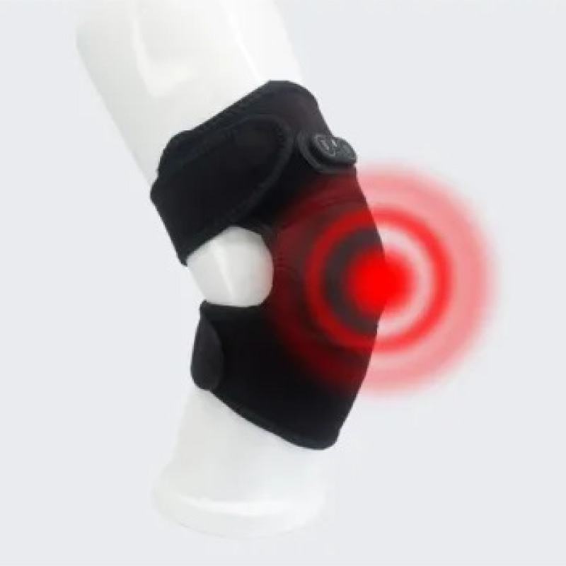 Heated massage knee pads