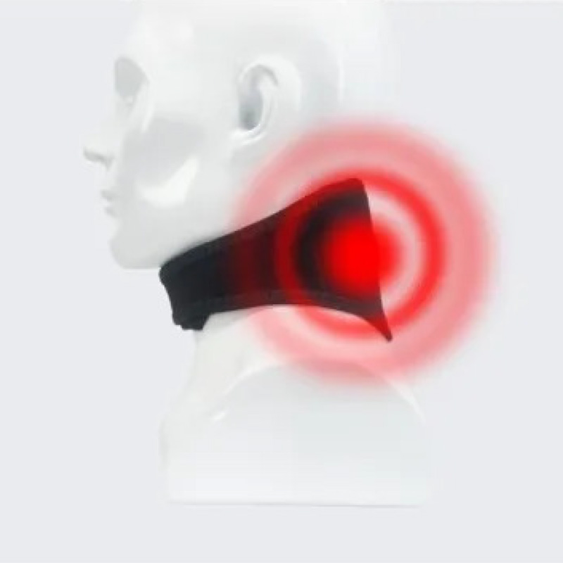 Heated massage for the neck